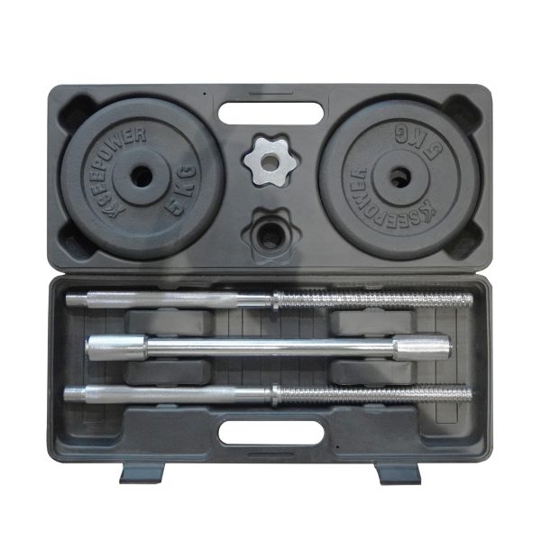 Black Painted Dumbbell Set – 25Kg