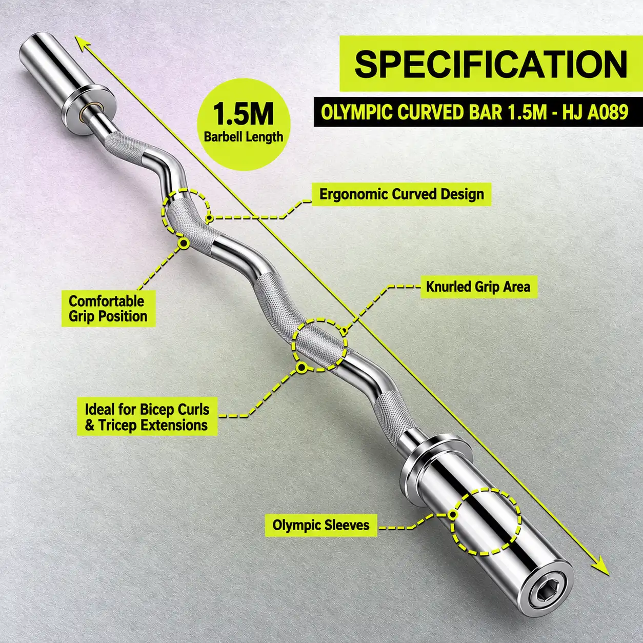 Olympic Curved Bar Specification Poster